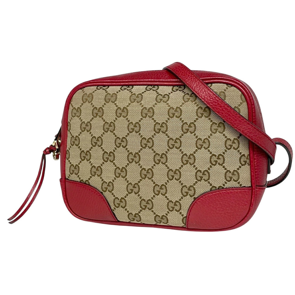 Gucci GG shoulder bag canvas brown red